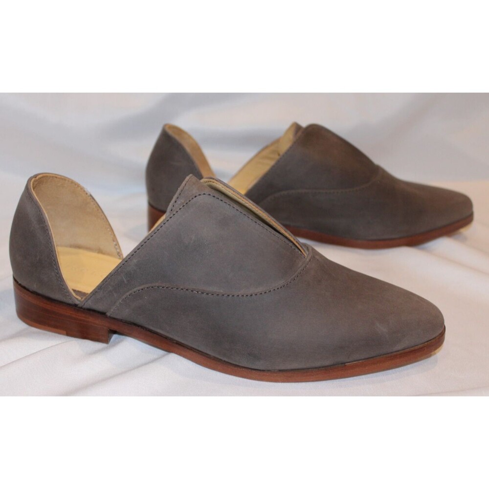 Nisolo Emma d’Orsay Slip On Oxford‎ Flats Women's 9.5 Gray B $170